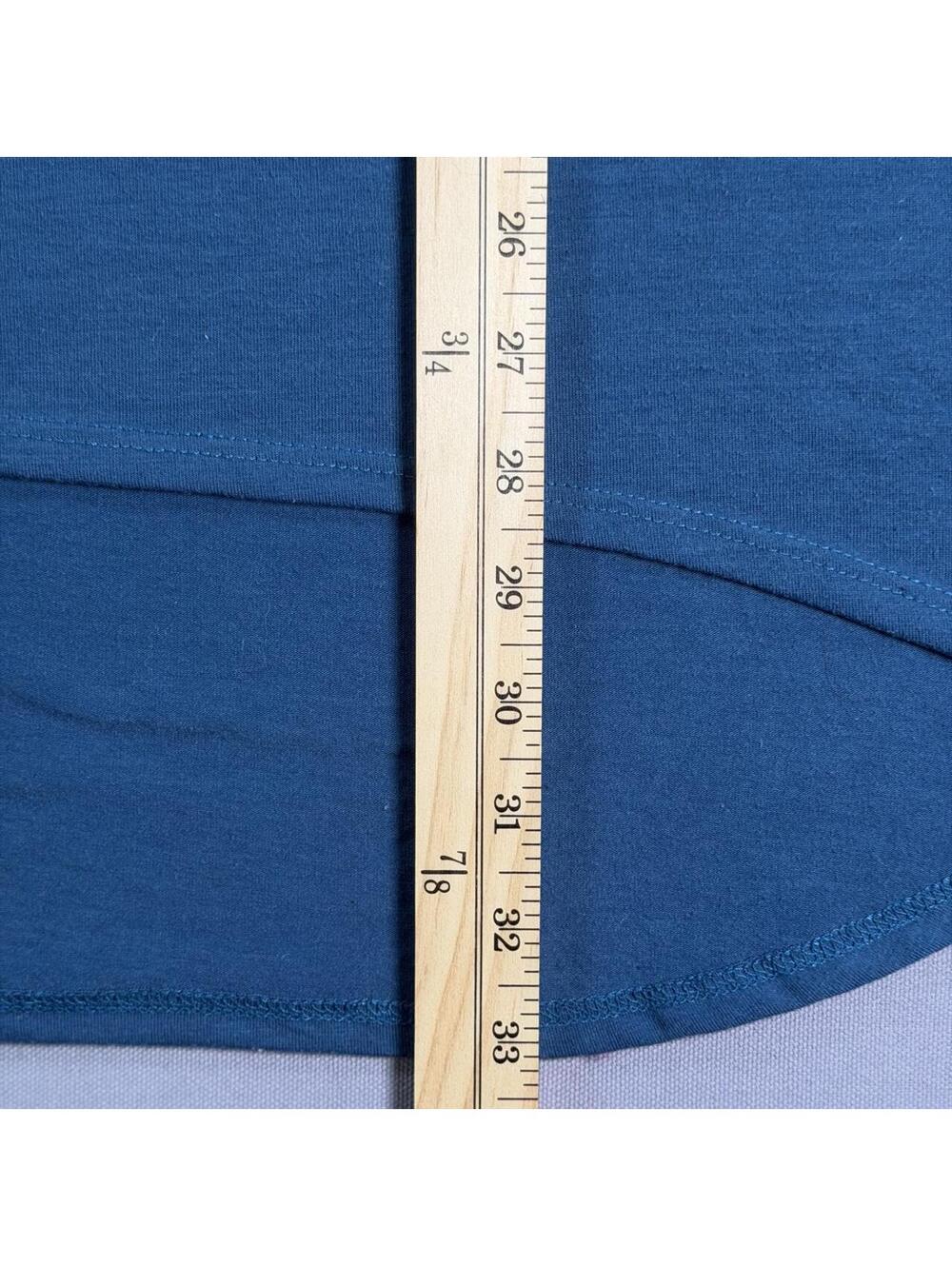 LuLaRoe Classic T Shirt Teal Blue Hi Lo Hem Short Sleeve Womens S - Picture 5 of 6